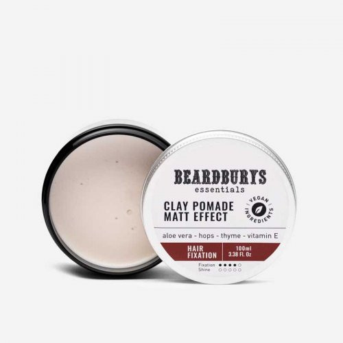 Beardburys Essentials Wax Clay Pomade Matt Effect 100ml