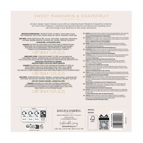 Baylis & Harding Sweet Mandarin & Grapefruit Luxury Wash Bag Gift Set