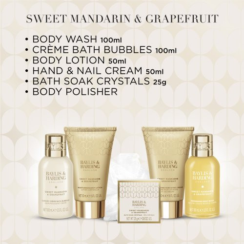 Baylis & Harding Sweet Mandarin & Grapefruit Luxury Pamper Present Gift Box Set