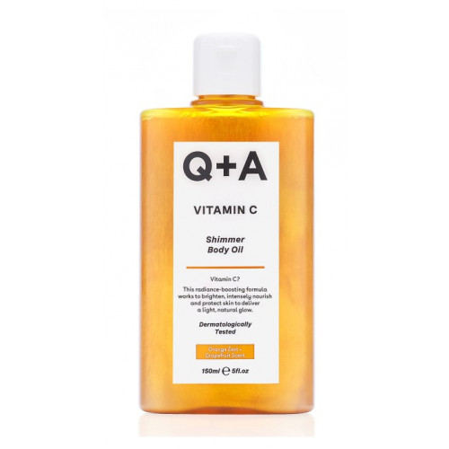 Q+A Vitamin C Shimmer Body Oil 150ml