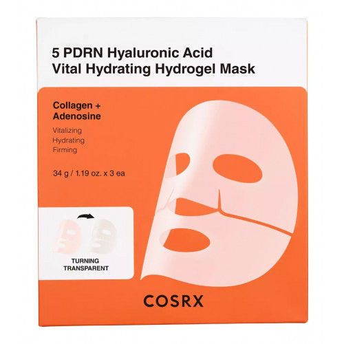 COSRX 5 PDRN Hyaluronic Acid Vital Hydrating Hydrogel Mask 34g