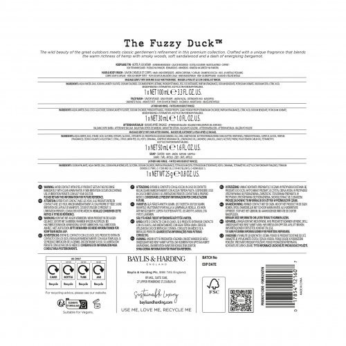 Baylis & Harding Men's Luxury Bergamot, Hemp & Sandalwood Grooming Tin Gift Set