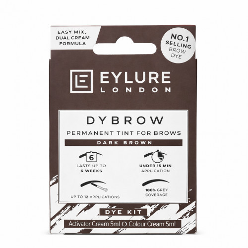 Eylure Dybrow Permanent Tint For Brows Kit Dark Brown