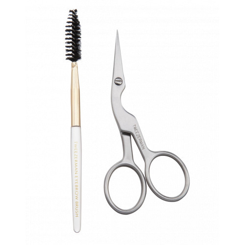 Tweezerman Brow Scissors & Brush