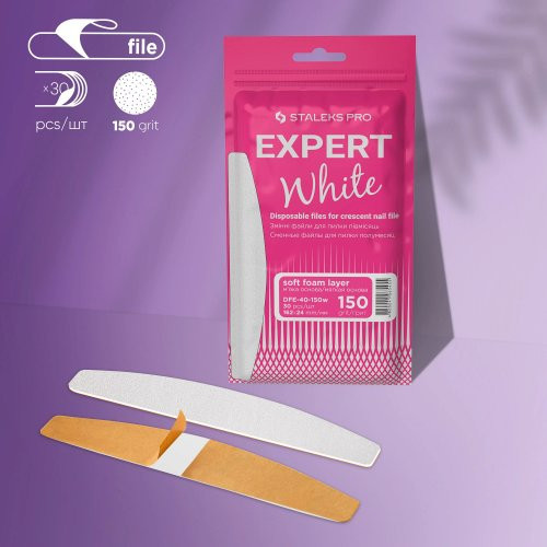 Staleks EXPERT 40 Disposable Files For Crescent Nail File 30pcs
