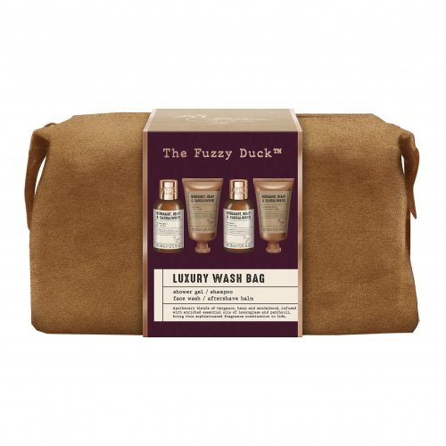 Baylis & Harding The Fuzzy Duck Bergamot, Hemp & Sandalwood Men's Luxury Wash Bag Gift Set