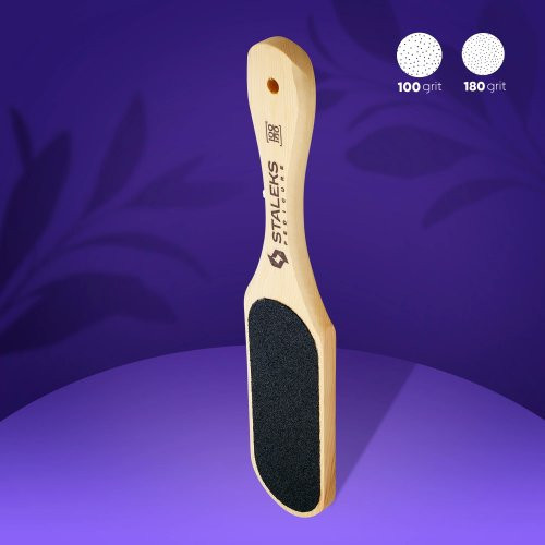 Staleks Beauty & Care 10 Type 1 Wooden Foot File 100/180 Grit
