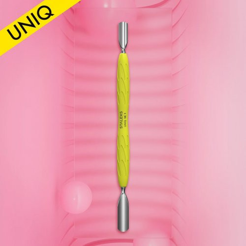 Staleks Uniq 10 Type 1 Manicure Pusher Gummy Yellow