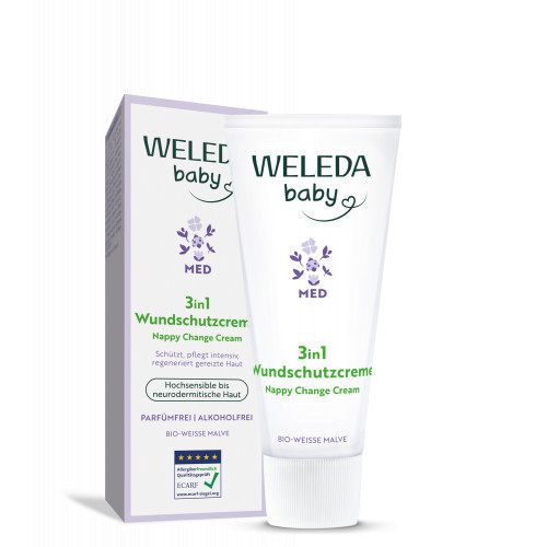 Weleda 3in1 Nappy Change Cream White Mallow 50ml