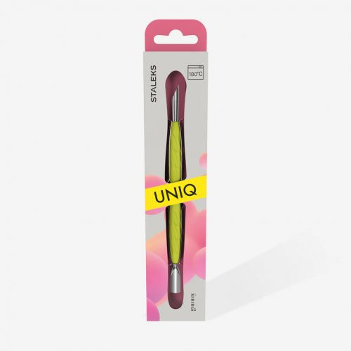Staleks Uniq 10 Type 2 Manicure Pusher Gummy Yellow