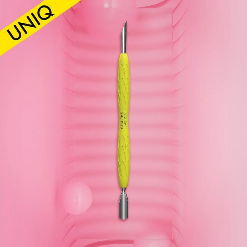 Staleks Uniq 10 Type 2 Manicure Pusher Gummy Yellow