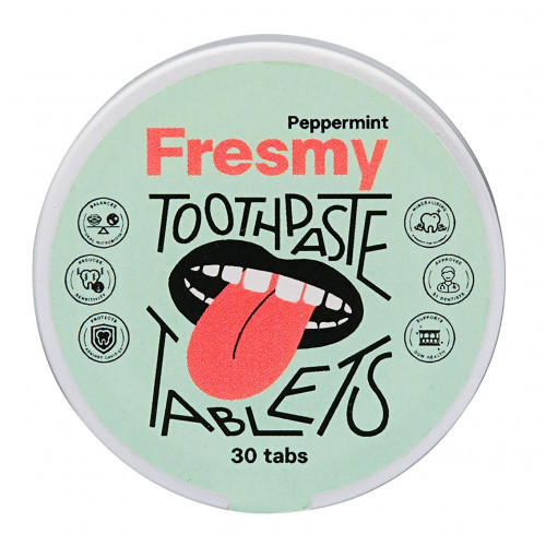 Fresmy Peppermint Toothpaste Tablets 30 tabs