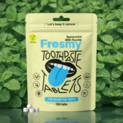 Fresmy Spearmint (with Fluoride) Toothpaste Tablets 30 tabs