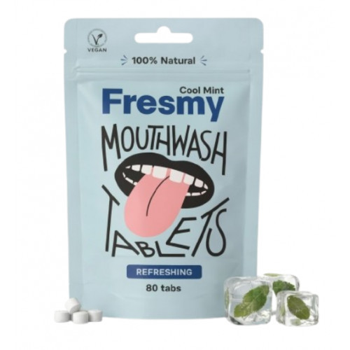 Fresmy Cool Mint Mouthwash Tablets 80 tabs