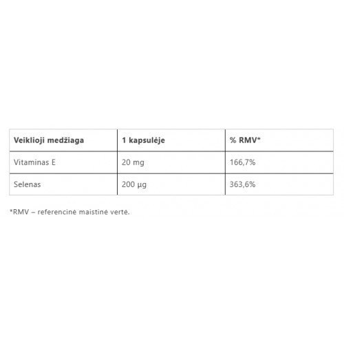 Vitalharmony Selenium 200 + Vitamin E 90 capsules