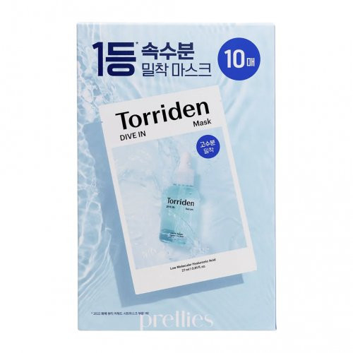 Torriden Dive-In Low Molecular Hyaluronic Acid Mask Pack 27ml x 10vnt