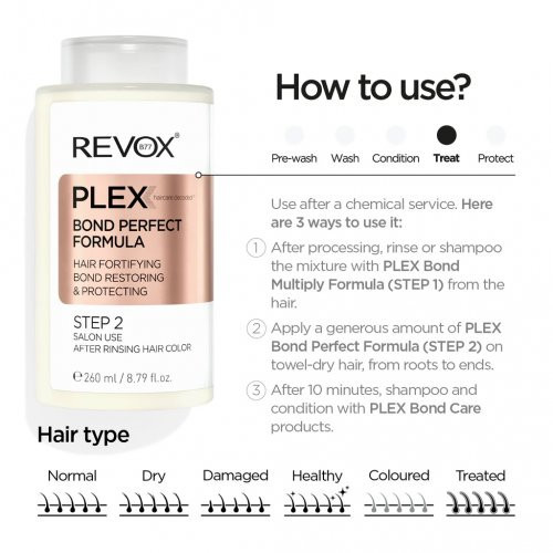 Revox B77 Plex Bond Perfect Formula Hair Fortifying Bond Resoting & Protecting Step 2 