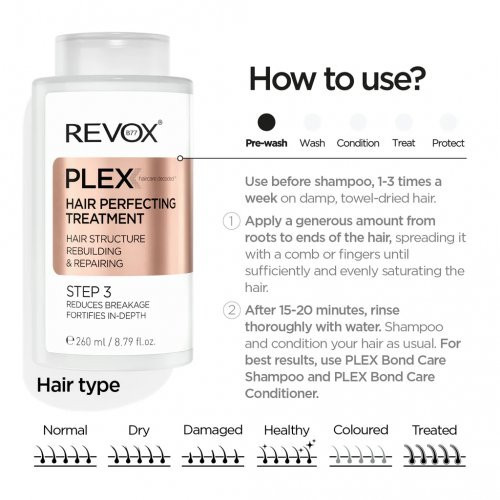 Revox B77 Plex Hair Perfecting Treatment Step 3 Hair Structure Rebuilding & Repairing 