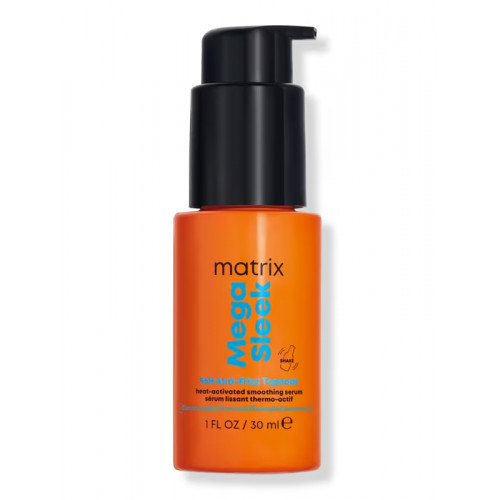 Matrix Mega Sleek 96H Anti-Frizz Topcoat Heat Activated Smoothing Serum 50ml