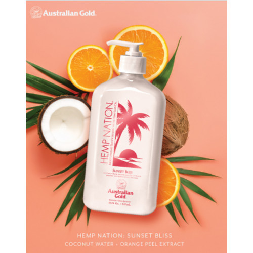 Australian Gold Hemp Nation Sunset Bliss Tan Extender 535ml
