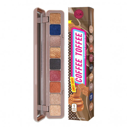 J.Cat Beauty Sweet Tooth 9 Shadow Palette Bar Berry Cream