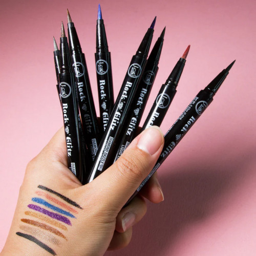 J.Cat Beauty Rock N' Glitz Diamond Liquid Liner Sable Black Shimmer
