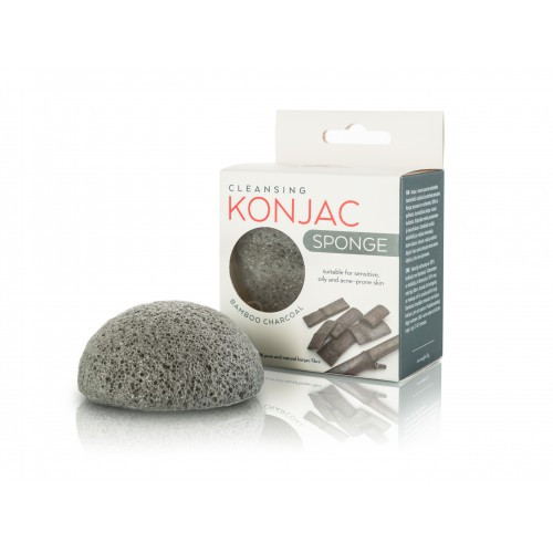 Mitomo Konjac Sponge with Bamboo Charcoal