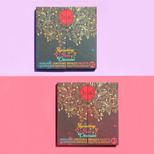 J.Cat Beauty Symphony Face Obsession Highlight, Contour & Bronzer Palette #1