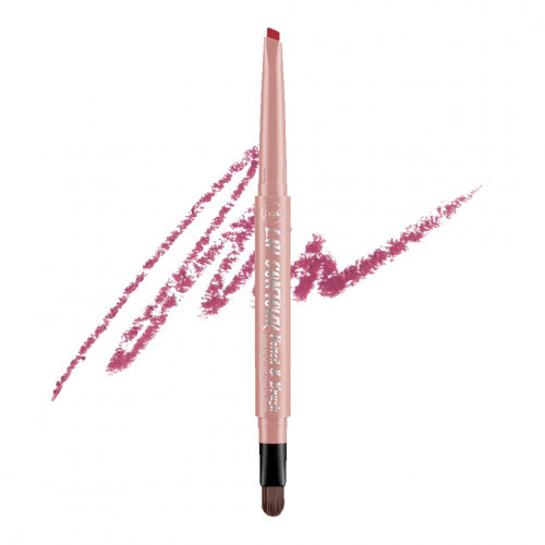 J.Cat Beauty Lip Contour Pencil & Brush 202 Garnet Red