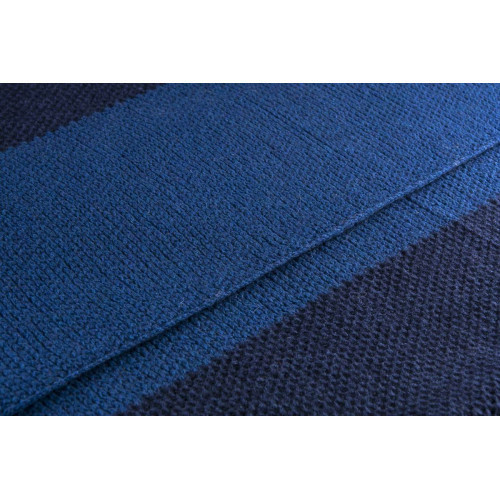 Nord Snow Natural Style Throw Blanket Deep blue