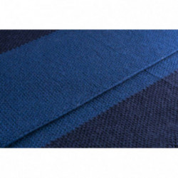 Nord Snow Natural Style Throw Blanket Deep blue