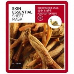 Missha Skin Essential Sheet Mask (Ginseng&Snail) 23g