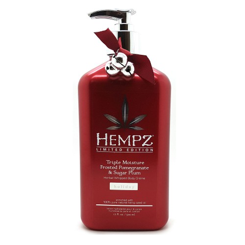 Hempz Triple Moisture Frosted Pomegranate & Sugar Plum Herbal Whipped Body Crème 500ml