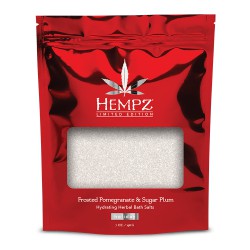 Hempz Triple Moisture Frosted Pomegranate and Sugar Plum Herbal Bath Salt 198g