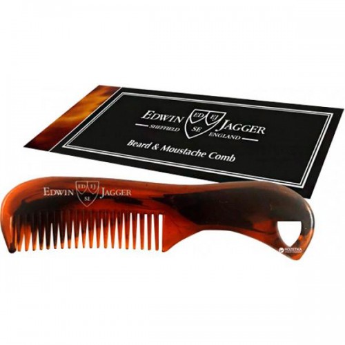 Edwin Jagger Beard & Moustache Comb Black