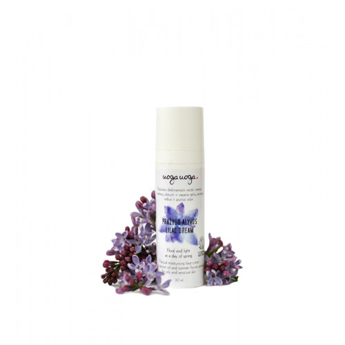 Uoga Uoga Lilac Dream Natural Moisturising Face Cream For Oily And Sensitive Skin 30ml