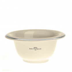 Edwin Jagger Porcelain Shaving Bowl With Chrome Rim 1pcs