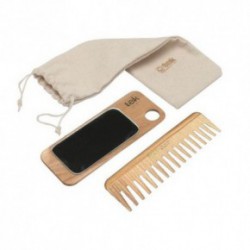 TEK Natural Hair Kit: Comb + Mirror + Bag