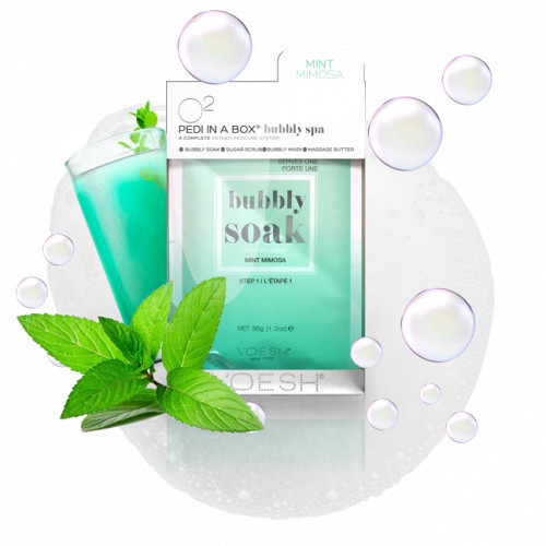 VOESH Pedi In A Box 4in1 Bubbly Spa Mint Mimosa Gift set