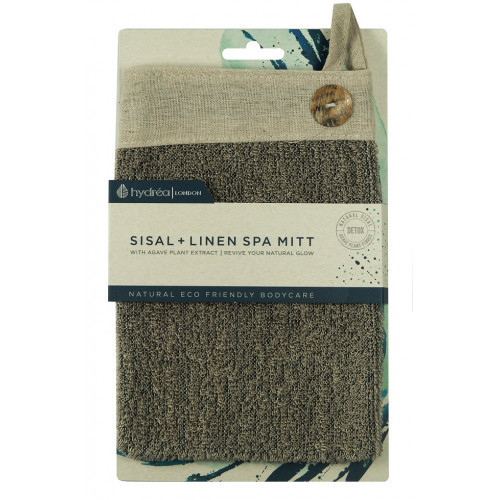 Hydrea London Sisal + Unbleached Linen SPA Mitt 1 unit