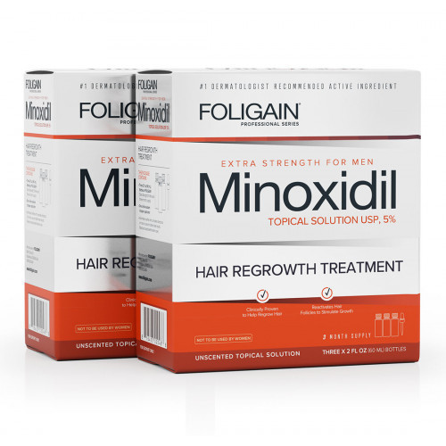 Foligain Minoxidil 5% Hair Regrowth Treatment For Men 3 Months