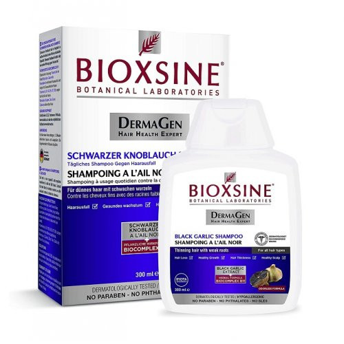 Bioxsine Dermagen Black Garlic Shampoo for Hair Loss 300ml