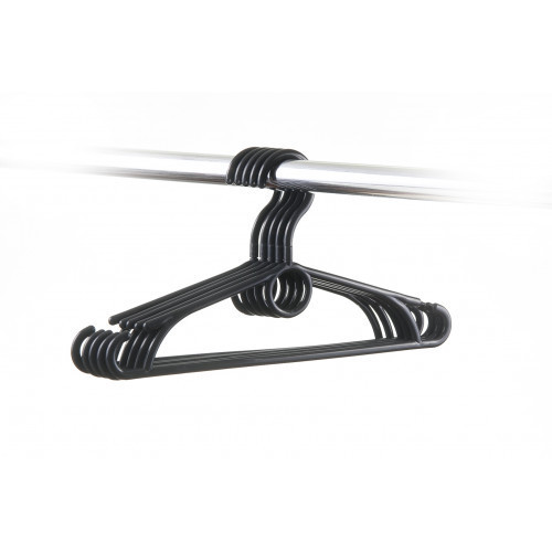 HomelyWorld WZM Colorful Plastic Hangers For Kids Black