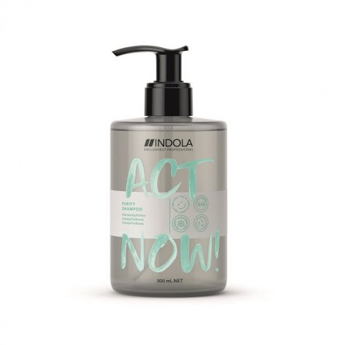 Photos - Hair Product Indola Act Now! Purify Shampoo 300ml 