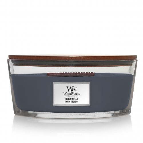 WoodWick Indigo Suede Candle Heartwick