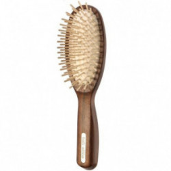 TEK Elite Big Oval Olive Wood Hairbrush Light