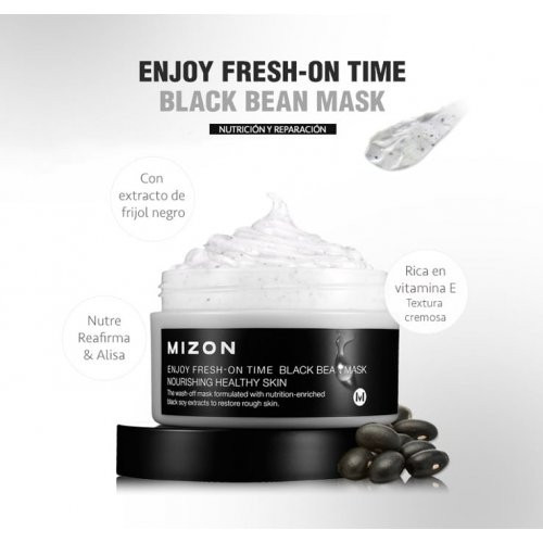 Mizon Enjoy Fresh-On Time Black Bean Mask 100ml