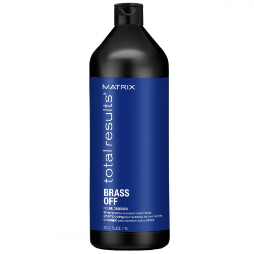 Photos - Hair Product Matrix Total Results Color Obsessed Brass Off Hair Shampoo 1000ml 
