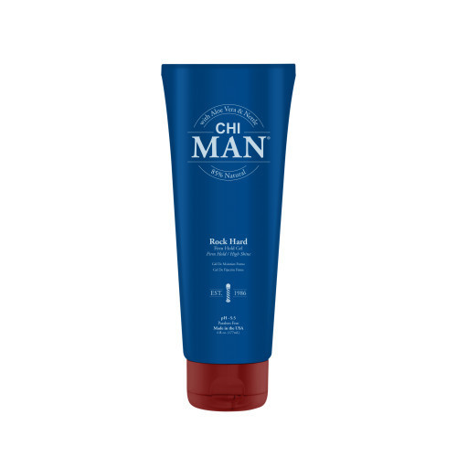 Photos - Hair Styling Product CHI MAN Rock Hard Firm Hold Gel 177ml 