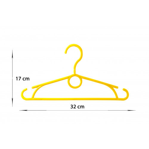 HomelyWorld WZM Colorful Plastic Hangers For Kids 10 pcs.